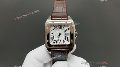 Cartier Santos 51*41.3mm for Men 44.2*35.6mm for Women 2824 Movement TT RG Case Couple Watch